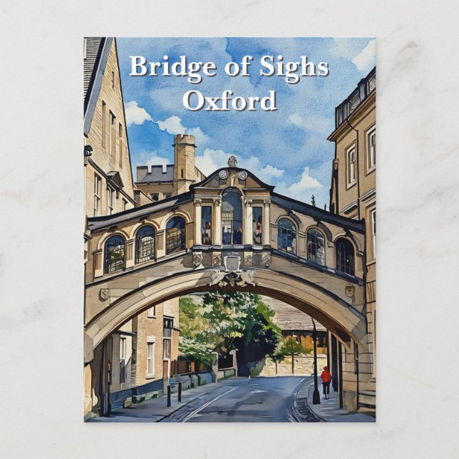 Seufzerbrücke in Oxford Postkarte (Vorderseite)
