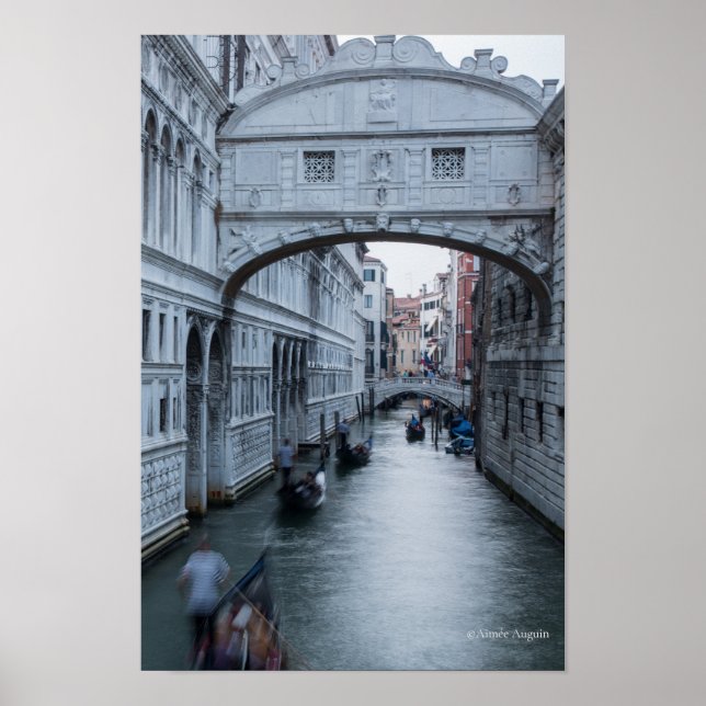 Seufzerbrücke Venedig Foto Print Poster (Vorne)