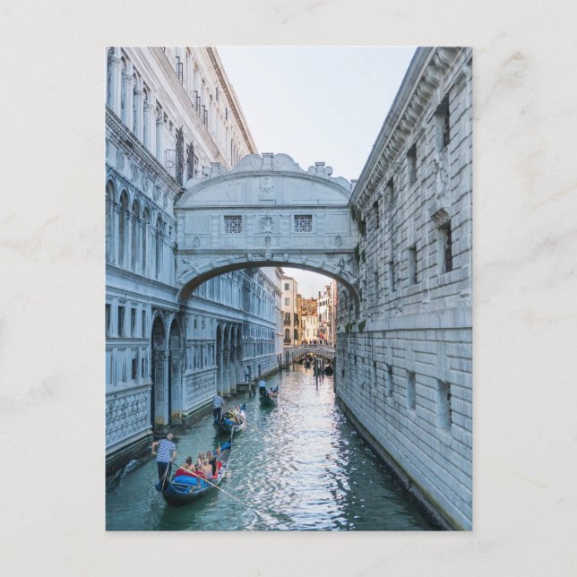 Seufzerbrücke Venedig Italien Postkarte (Vorderseite)