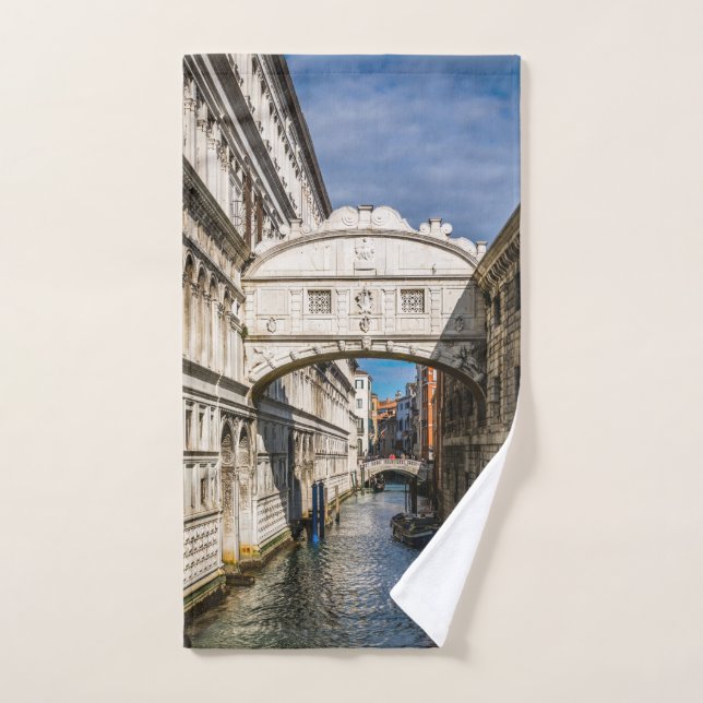 Seufzerbrücke, Venezia, Italien Badhandtuch Set (Handtuch)