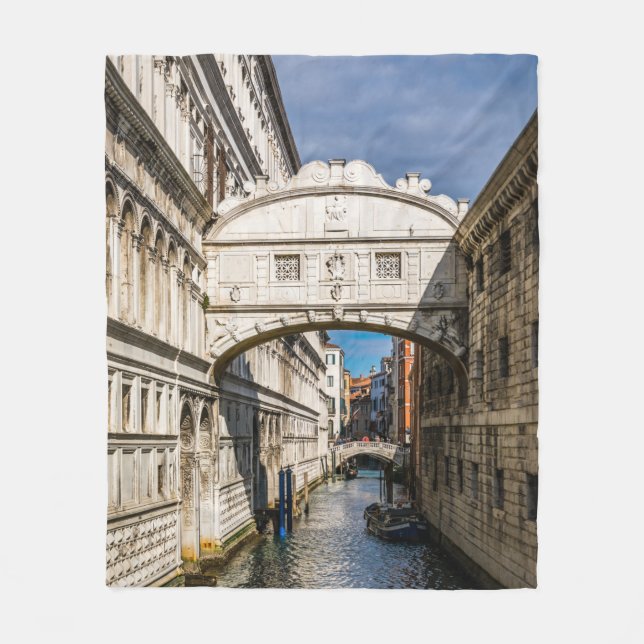 Seufzerbrücke, Venezia, Italien Fleecedecke (Vorderseite)