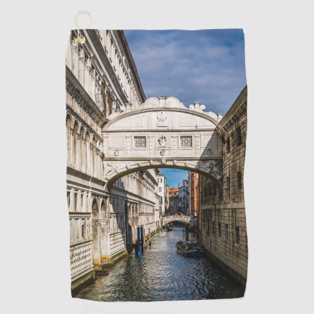 Seufzerbrücke, Venezia, Italien Golfhandtuch (Vorderseite)