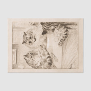 Seufzerbrücke von Louis Wain Seidenpapier