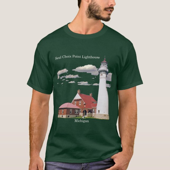 Seul Choix Point Lighthouse Shirt dunkel (Vorderseite)