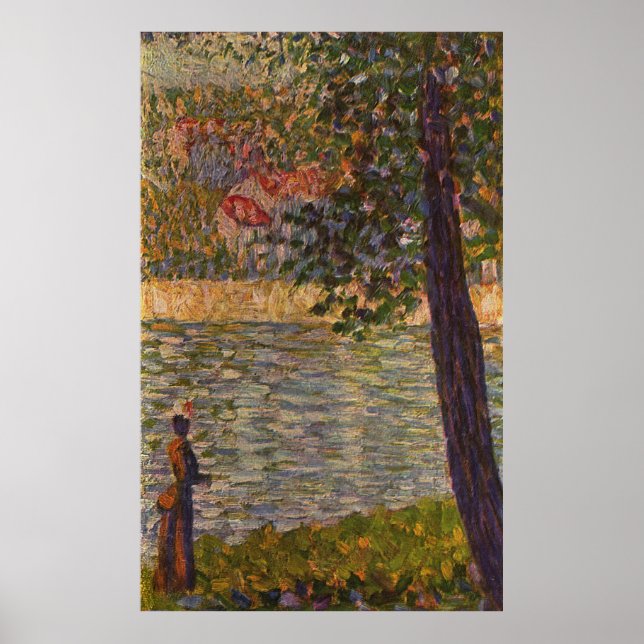 Seurat: Der Morgenspaziergang (Seine in Courbevoie Poster (Vorne)