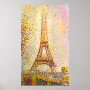 Seurat Eiffel Tower Poster