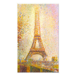 Seurat Eiffel Tower Print Fotodruck