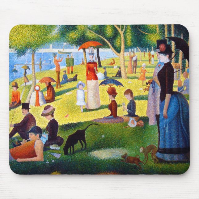 Seurat: Ein Sonntag am La großes Jatte Mousepad (Vorne)