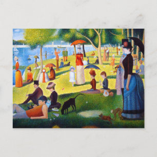 Seurat: Ein Sonntag auf La Grande Jatte Postkarte