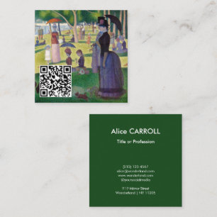 Seurat - Ein Sonntag auf La Grande Jatte - QR-Code Quadratische Visitenkarte