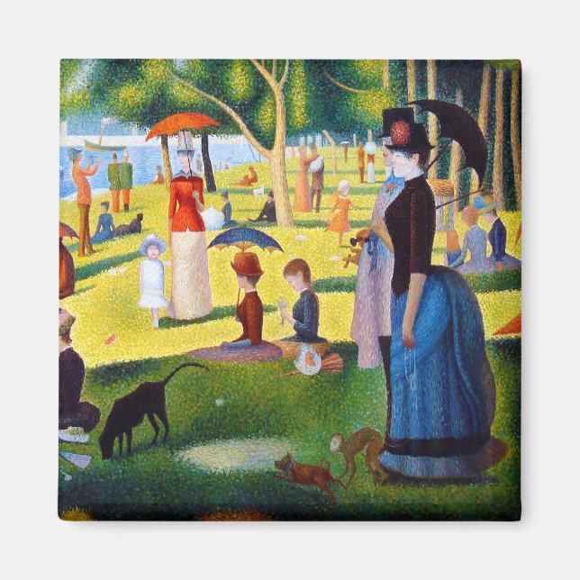 Seurat: Ein Sonntag in La Grande Jatte Magnet (Vorne)