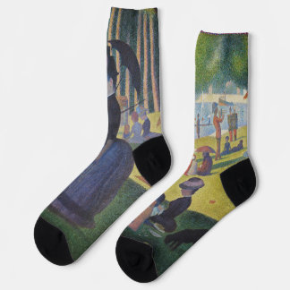 Seurat-Gemälde Sonntag auf La Grande Jatte Socken