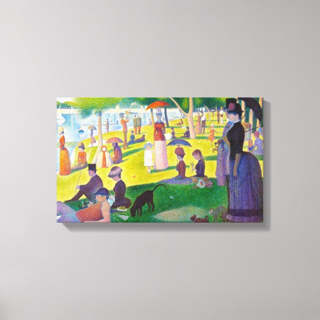 Seurat La Grande Jatte Canvas Print Leinwanddruck (Vorderseite)