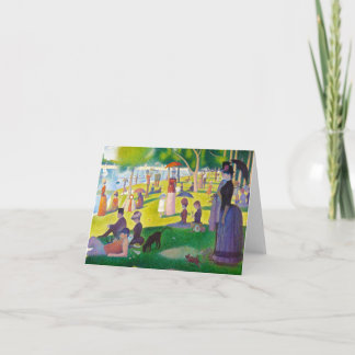 Seurat La große Jatte Anmerkungs-Karte Karte