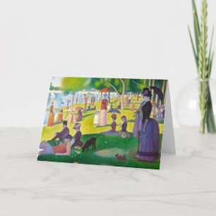Seurat La große Jatte Gruß-Karte Karte