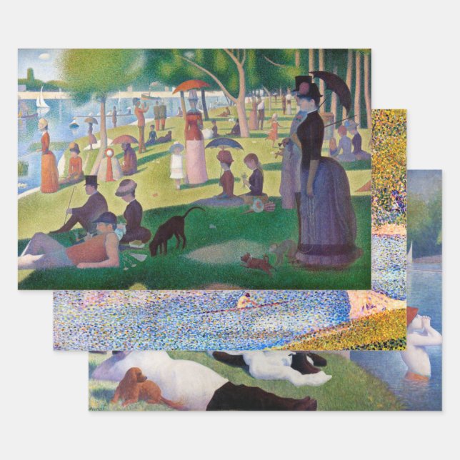 Seurat, Landschaft Geschenkpapier Set (Set)