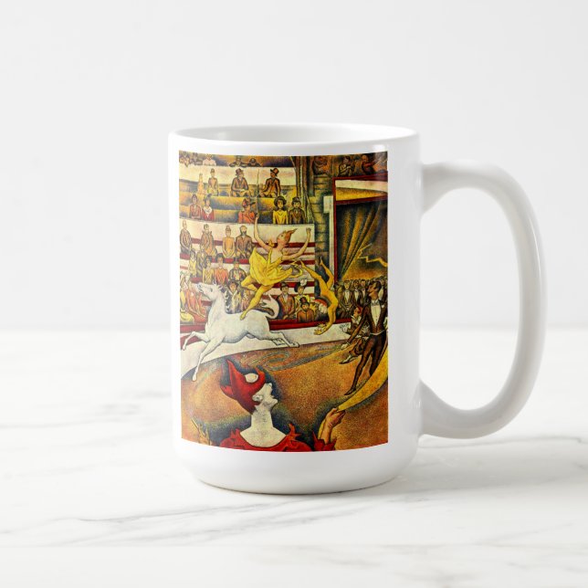 seurat Malerei - der Zirkus Kaffeetasse (Rechts)