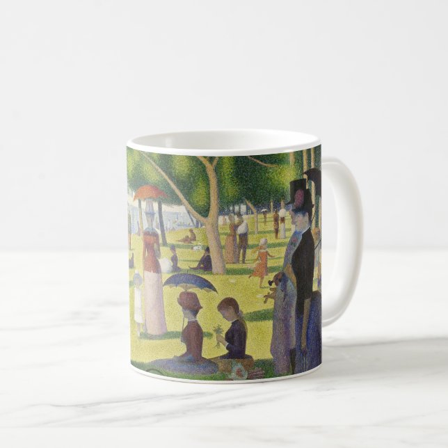 Seurat's A Sunday auf La Grande Jatte Kaffeetasse (VorderseiteRechts)