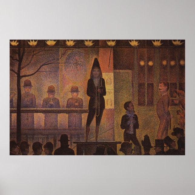 Seurat's The Circus Sideshow (Parade de Cirque) Poster (Vorne)