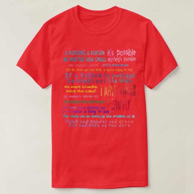Seussical Quotes Set T-Shirt (Design vorne)
