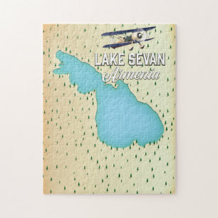 Sevan Armenien-Karte Puzzle