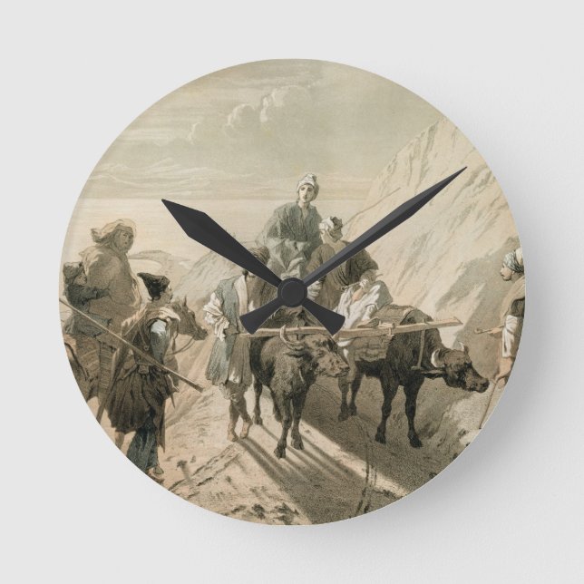 Sevang oder Cockcha Lake, Transcaucasia, Platte 2 Runde Wanduhr (Vorderseite)