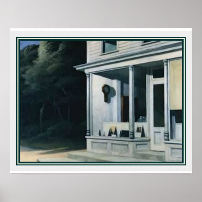 Seven A.M. von Edward Hopper Poster (Vorne)