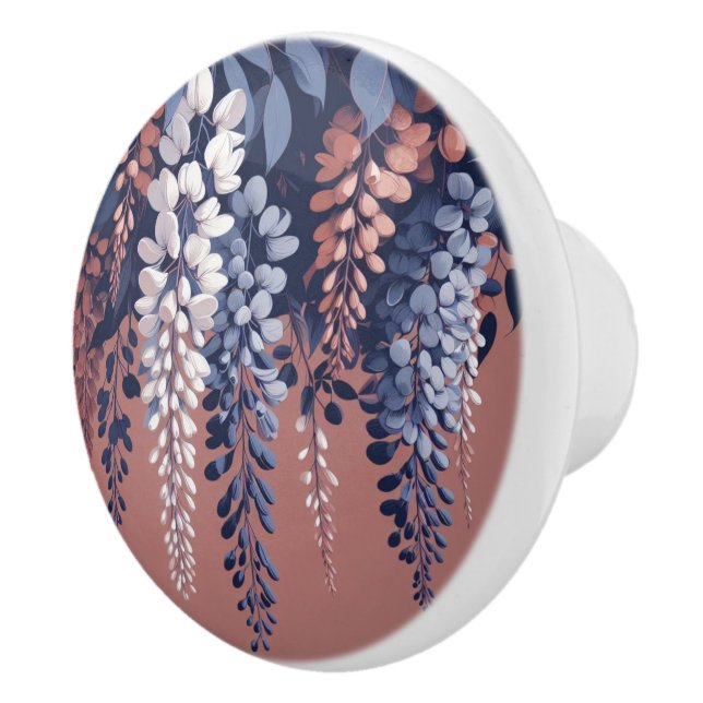 Seven and Rose Wisteria Keramikknauf (Rechts)