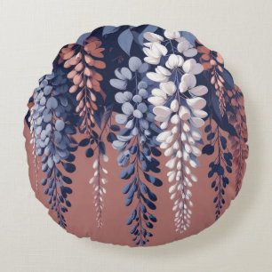 Seven and Rose Wisteria Rundes Kissen
