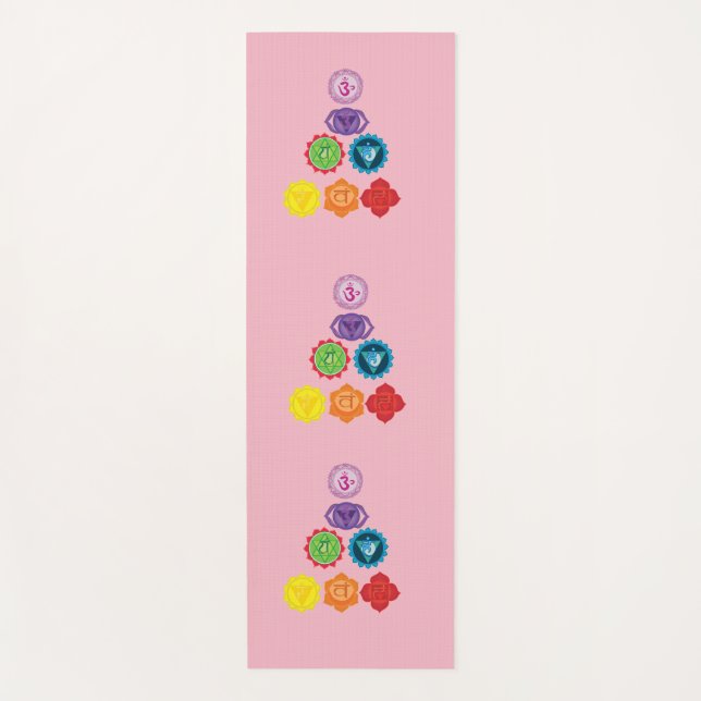 Seven Chakra Yoga mat Yogamatte (Vorderseite)