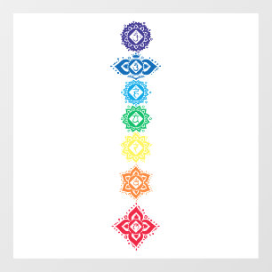 Seven Chakras 7 Fensteraufkleber