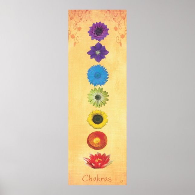 Seven Chakras Banner Poster (Vorne)