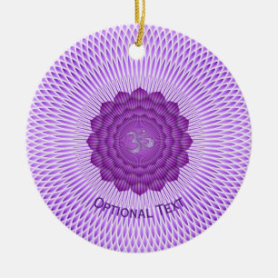 Seven Chakras Crown Chakra Yoga Keramik Ornament
