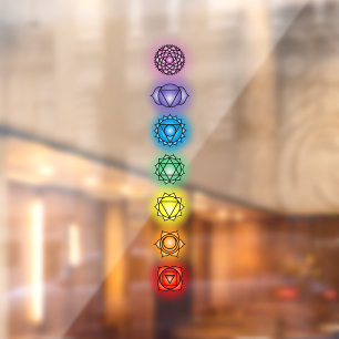 Seven Chakras Fensteraufkleber