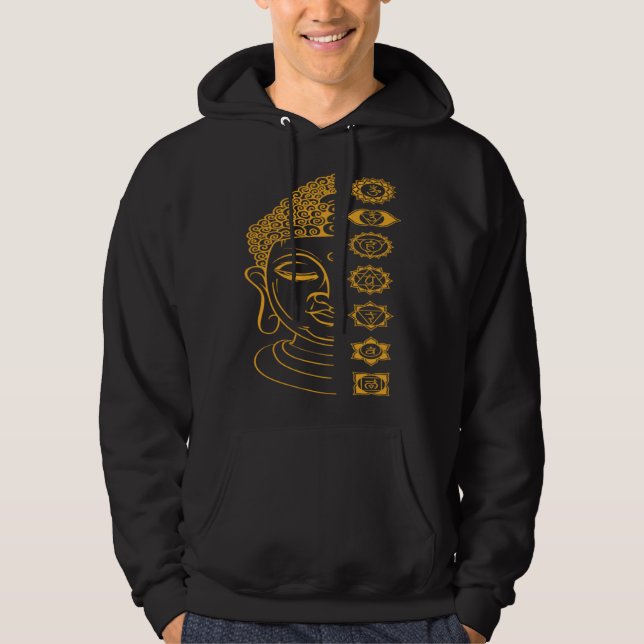 Seven Chakras Holy Buddha Hoodie (Vorderseite)