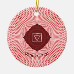 Seven Chakras Root Chakra Yoga Design Keramik Ornament