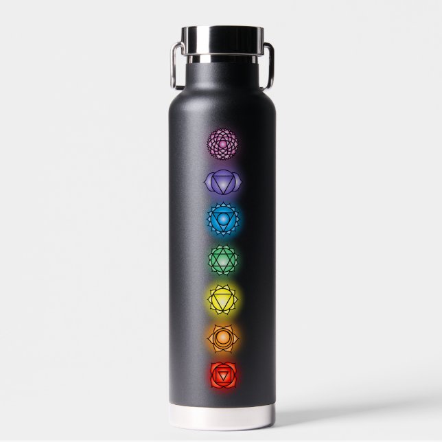 Seven Chakras Trinkflasche (Vorne)