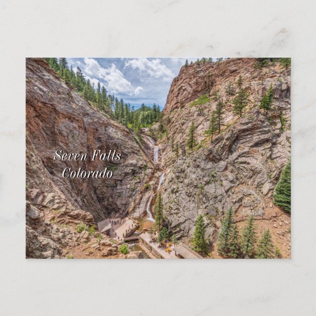 Seven Falls Colorado Postcard Postkarte (Vorderseite)
