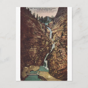 Seven Falls, South Cheyenne Kanone Postkarte