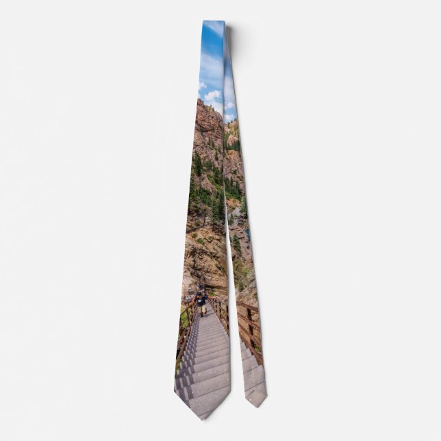 Seven Falls Stairs Neck Tie Krawatte (Vorderseite)