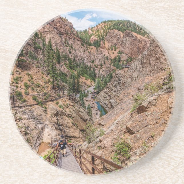 Seven Falls Stairs Untersetzer: Getränkeuntersetzer (Vorne)