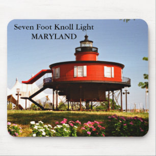 Seven Foot Knoll Light, Maryland Mousepad
