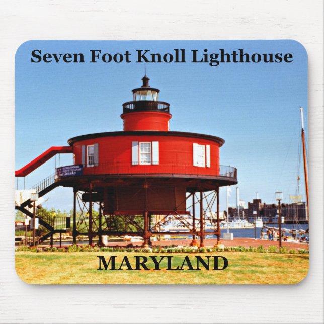 Seven Foot Knoll Lighthouse, Maryland Mousepad (Vorne)