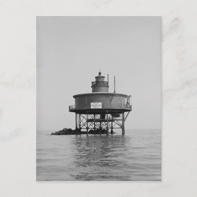 Seven Foot Knoll Lighthouse Postkarte (Vorderseite)