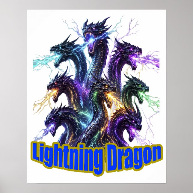 Seven-Headed Lightning Dragon Poster (Vorne)