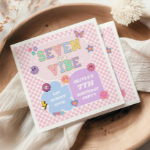 Seven is vibe Preppy Patch 7. Geburtstagsparty