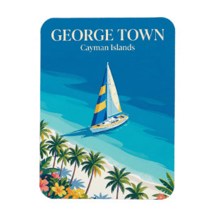 Seven Mile Beach Kaimaninseln Magnet