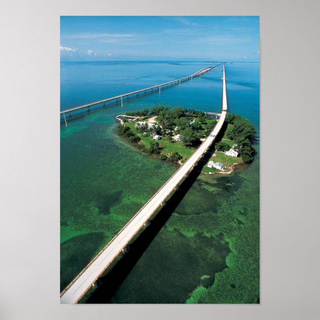 Seven Mile Bridge and Pigeon Key, Florida Keys Poster (Vorne)