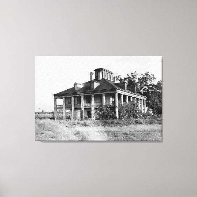 Seven Oaks Plantation, Westwego LA Canvas Print Leinwanddruck (Vorderseite)