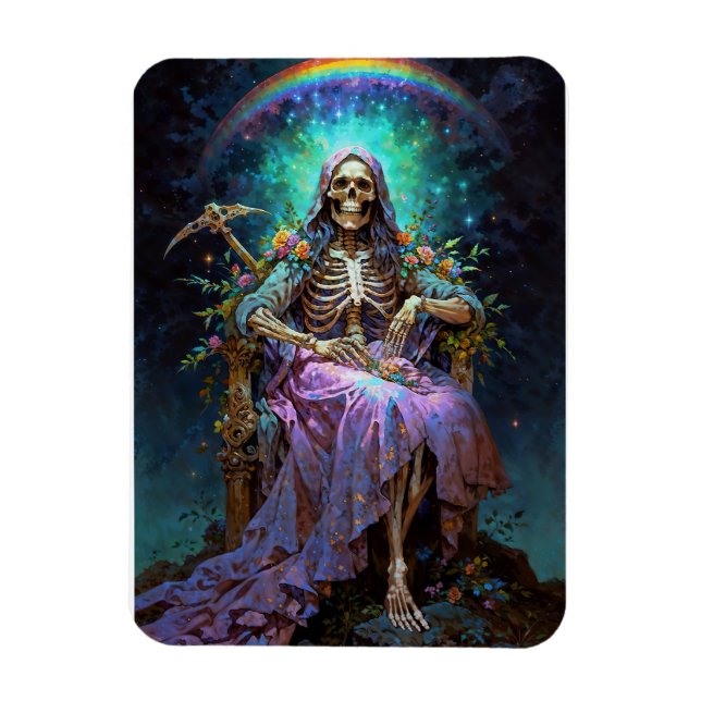Seven Potencies Santa Muerte Magnet (Vertikal)